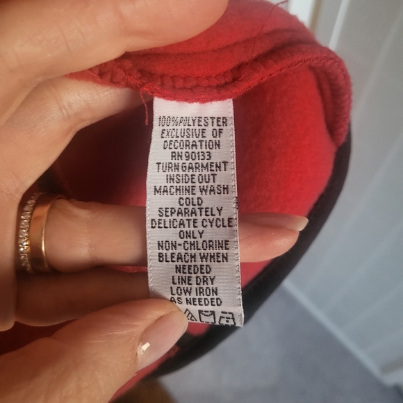 Vintage Christmas Fleece Embroidered Cardigan Jacket - Picture 10 of 10